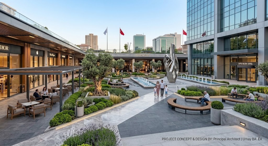 Ticari gayrimenkul değer artışı peyzaj projesi