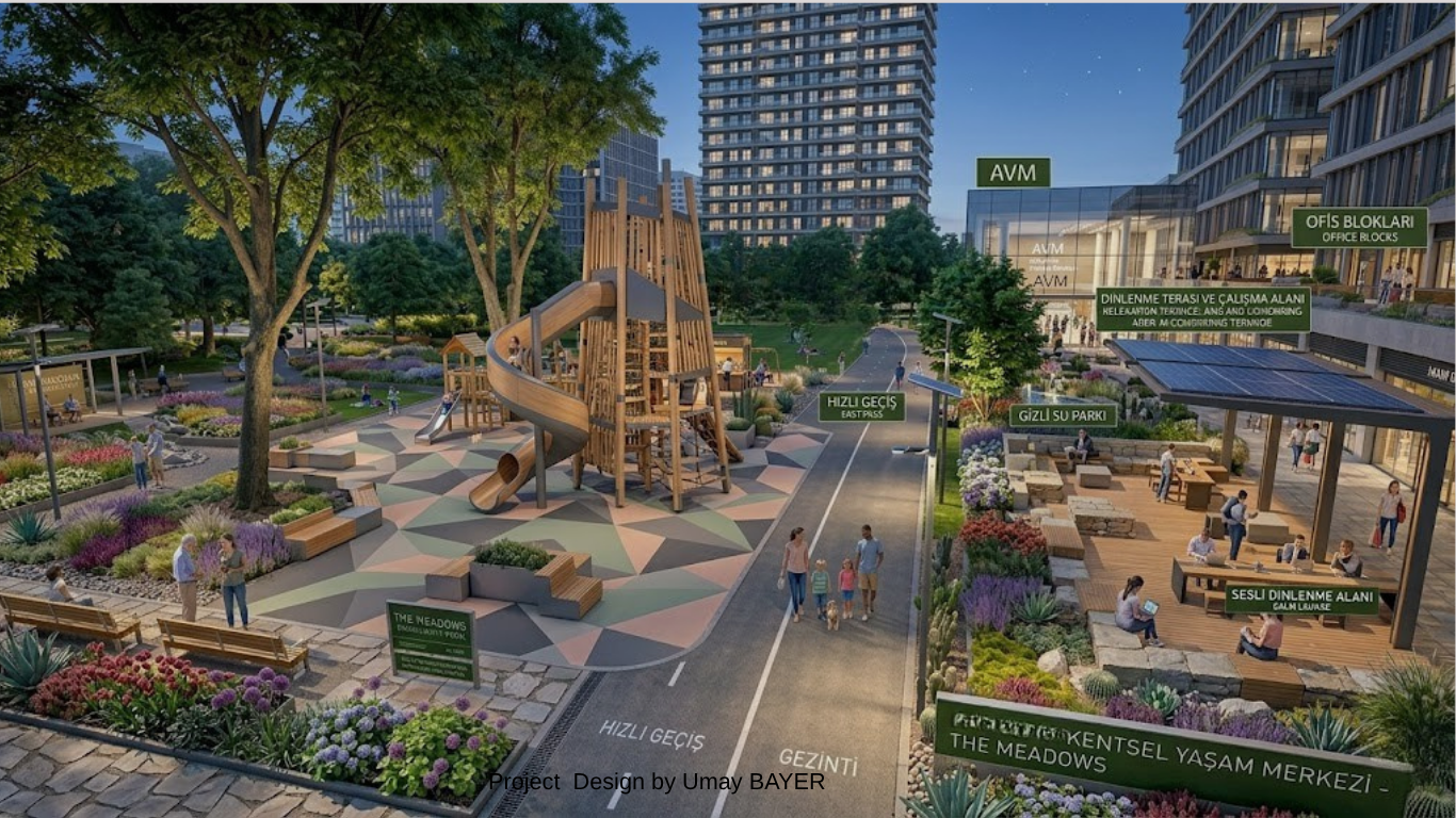 Modern çocuk parkı tasarımı Ankara